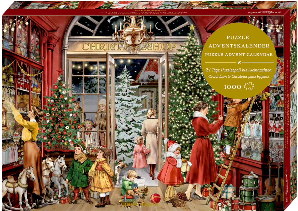 Nostalgischer Weihnachtsladen, Puzzle-Adventskalender (Behr)