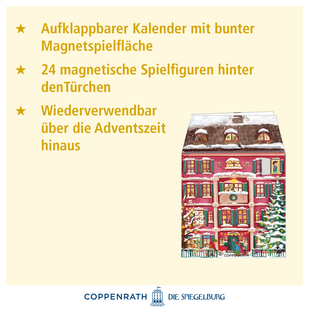 Mein buntes Weihnachtshaus, Magnet-Aufstell-Adventskalender