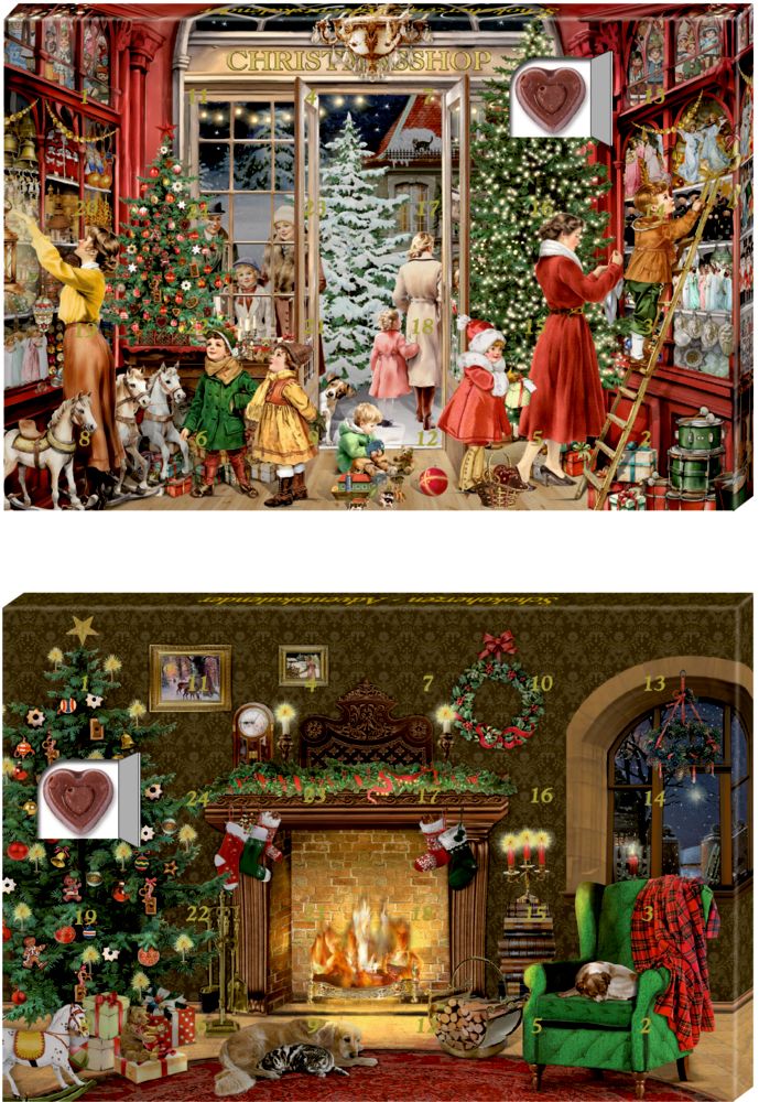 24 Süße Herzmomente im Advent, Schoko-Adventskalender