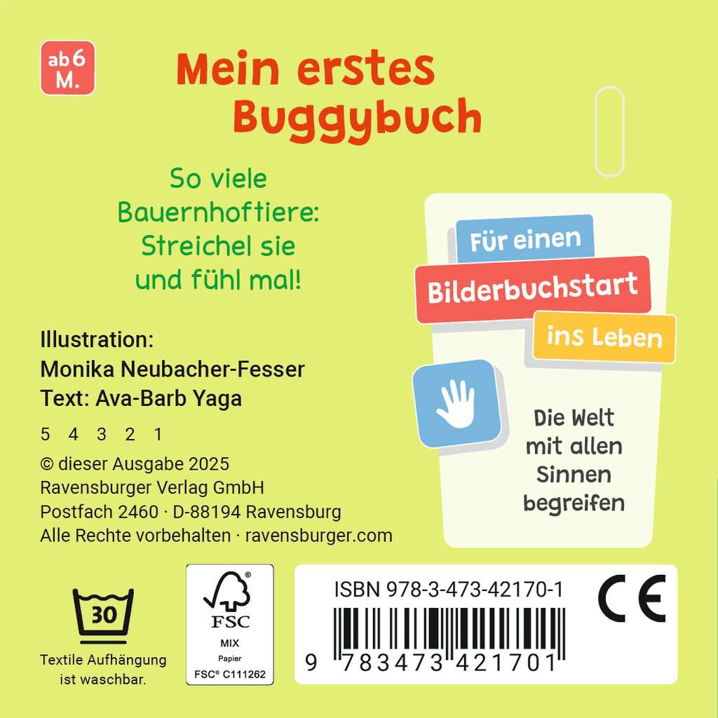 Bilderbuch Ravensburger Mein erstes Buggybuch: Fühl mal! Bauernhof