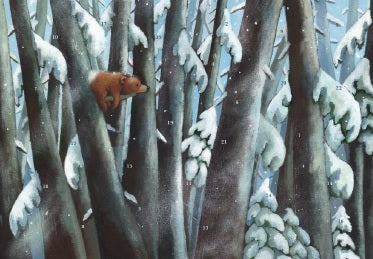 Winter im Bärenwald Adventskalender-Grußkarten