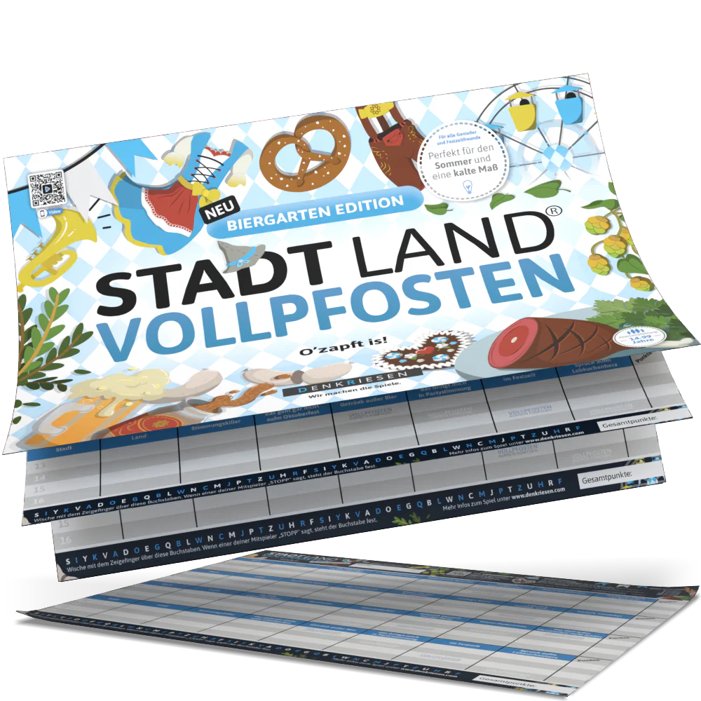 STADT LAND VOLLPFOSTEN® - Biergarten Edition - "O'zapft is!"