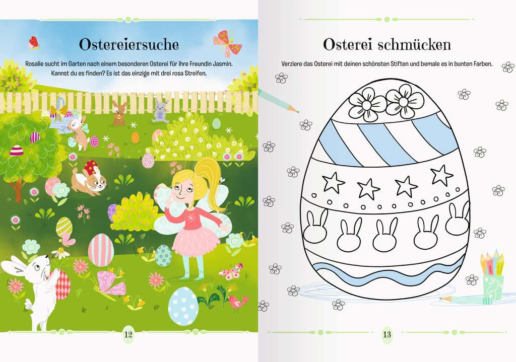Beschäftigung Ravensburger Kreative Ostern! Malen und Rätseln