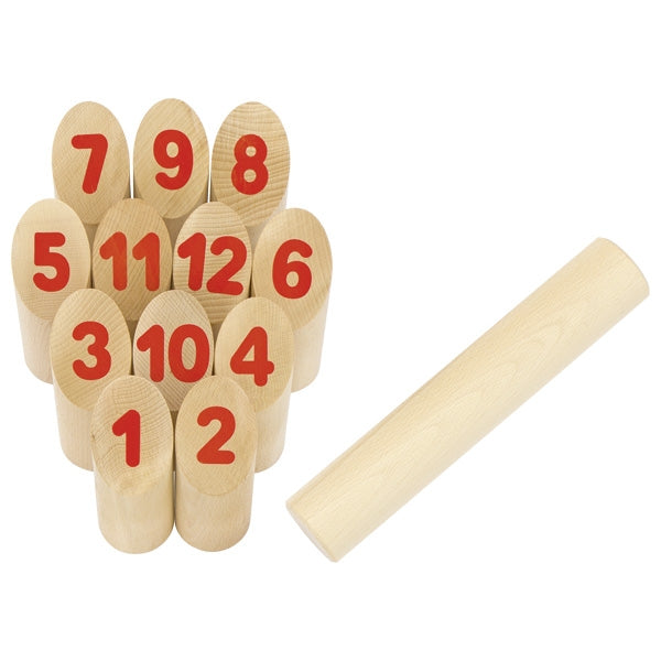 Wikingerspiel Number Kubb, im Baumwollbeutel