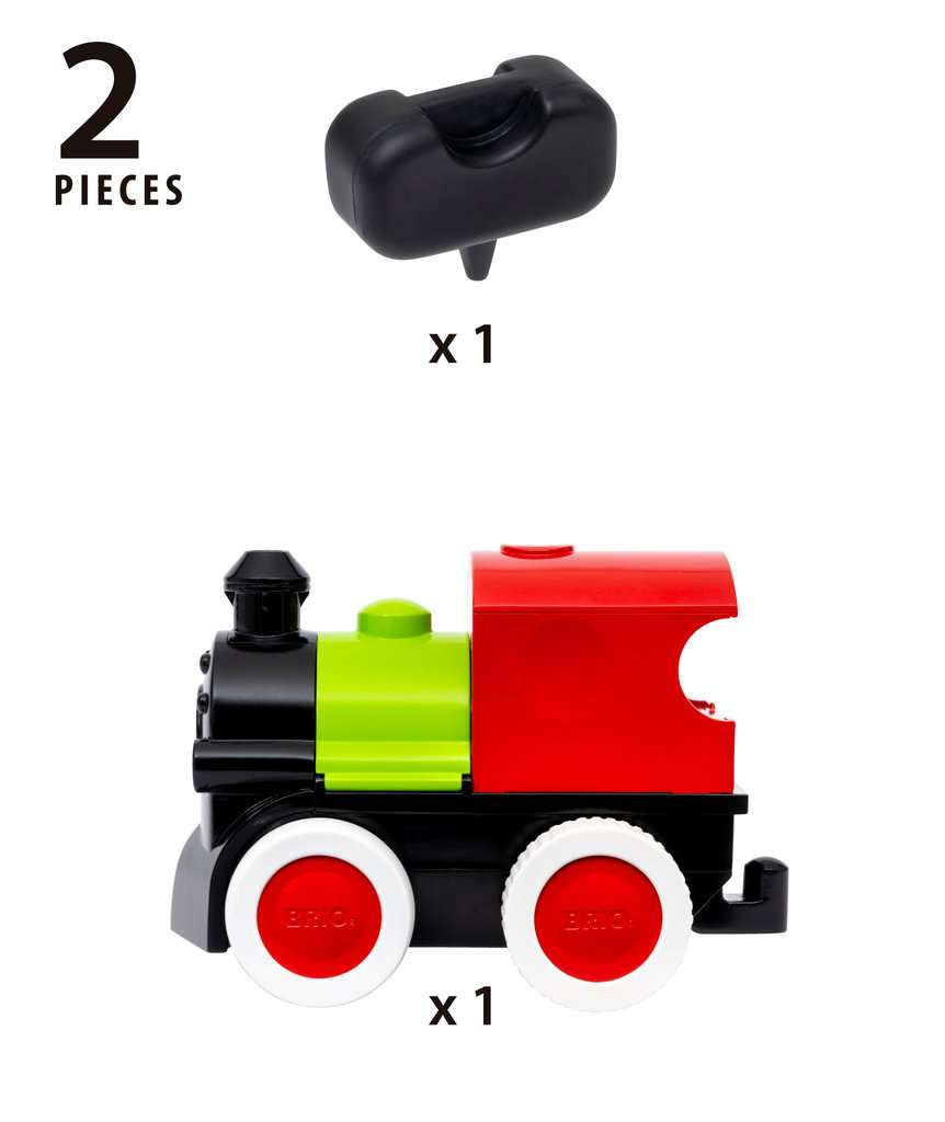 Holzeisenbahn Brio BRIO Push & Go Zug mit Dampf
