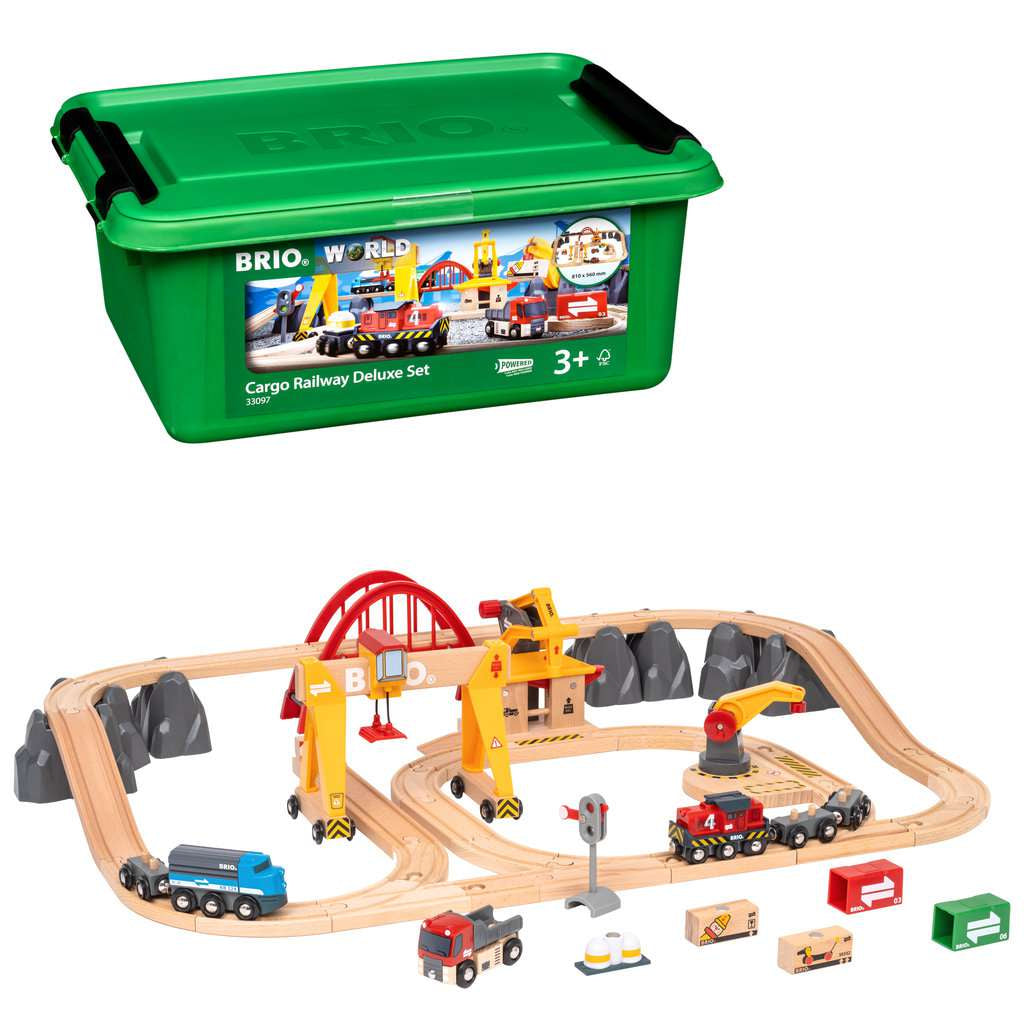 Holzeisenbahn Brio BRIO Frachten Set Deluxe