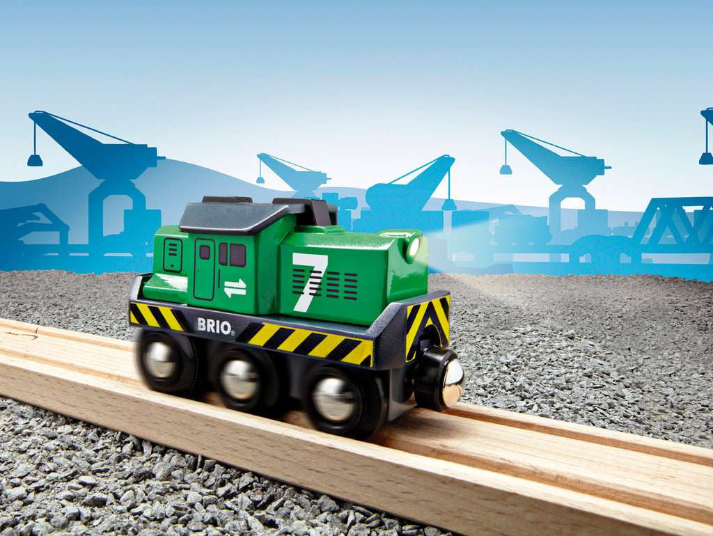 BRIO Batterie Frachtlok