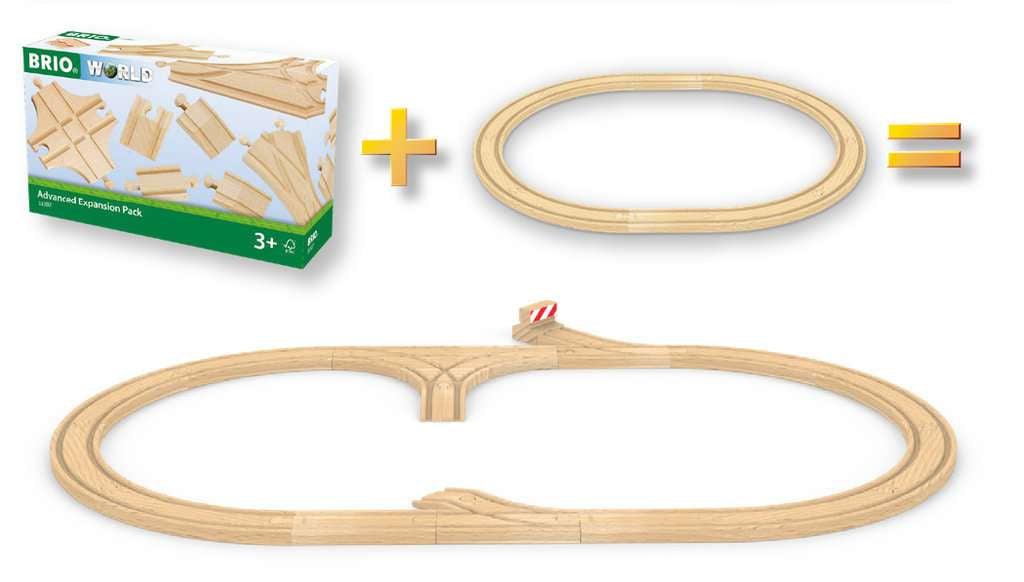 Holzeisenbahn Brio BRIO Schienen- und Weichensortiment