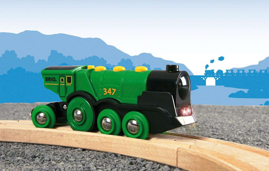 BRIO Grüner Gustav Batterielok
