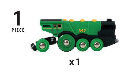 BRIO Grüner Gustav Batterielok