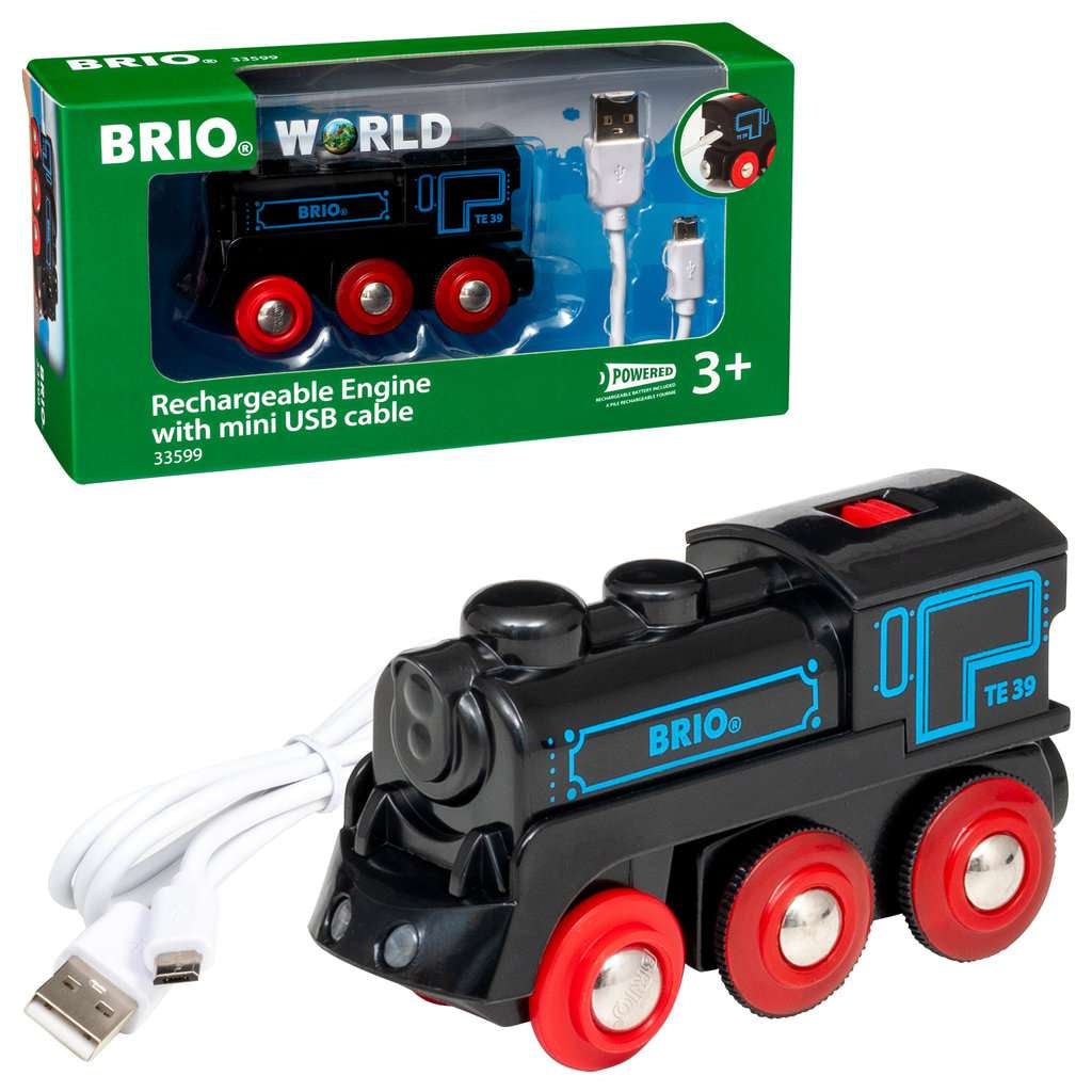 BRIO Schwarze Akku-Lok mit Mini-USB