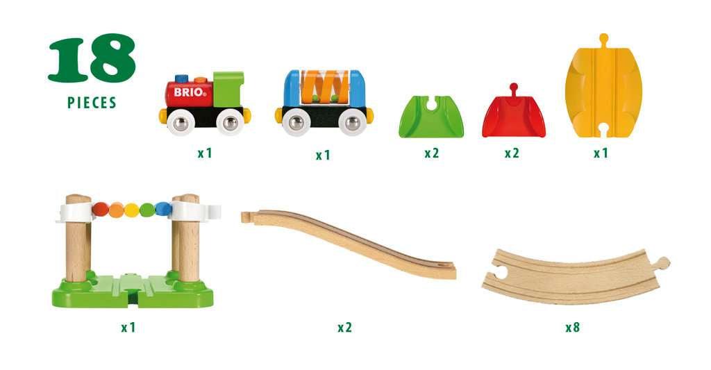 Holzeisenbahn Brio Mein erstes BRIO Bahn Spiel Set