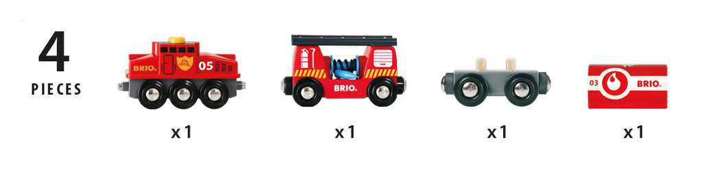 BRIO Feuerwehr-Löschzug