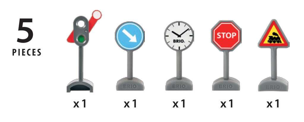BRIO Verkehrszeichen-Set - WELTENTDECKER