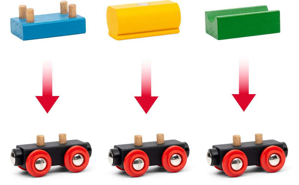 Holzeisenbahn Brio BRIO 65 Jahre Holzeisenbahn Jubiläums-Zugset