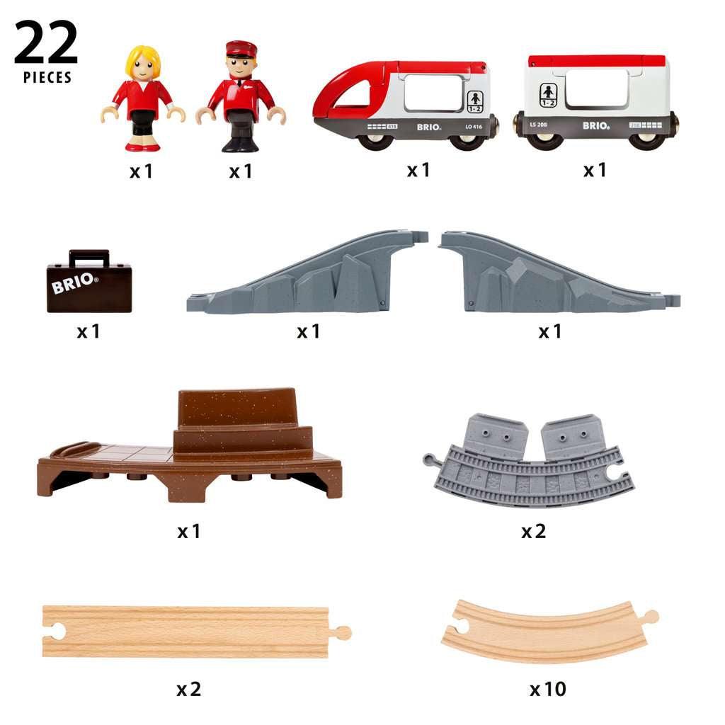 BRIO Reisezug Starter Set A (+Brio Lok gratis Zugabe) - WELTENTDECKER