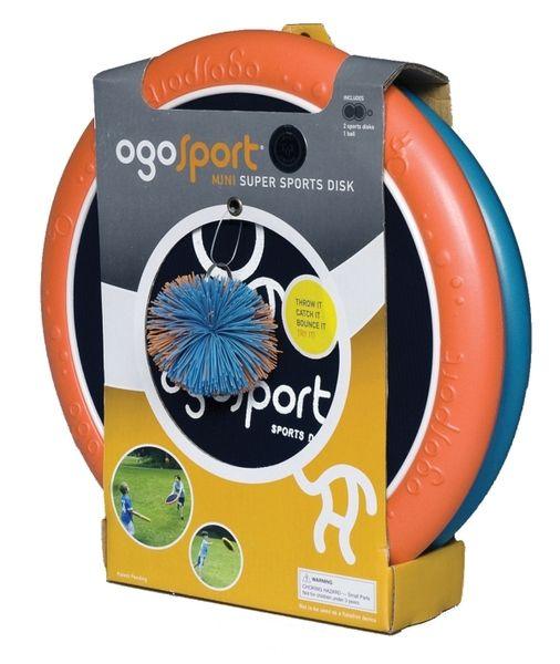 Schildkröt Funsports - OGOSPORT Set, 2 Ogo Softdiscs (orange+ blau) +1 OGO Ball - WELTENTDECKER