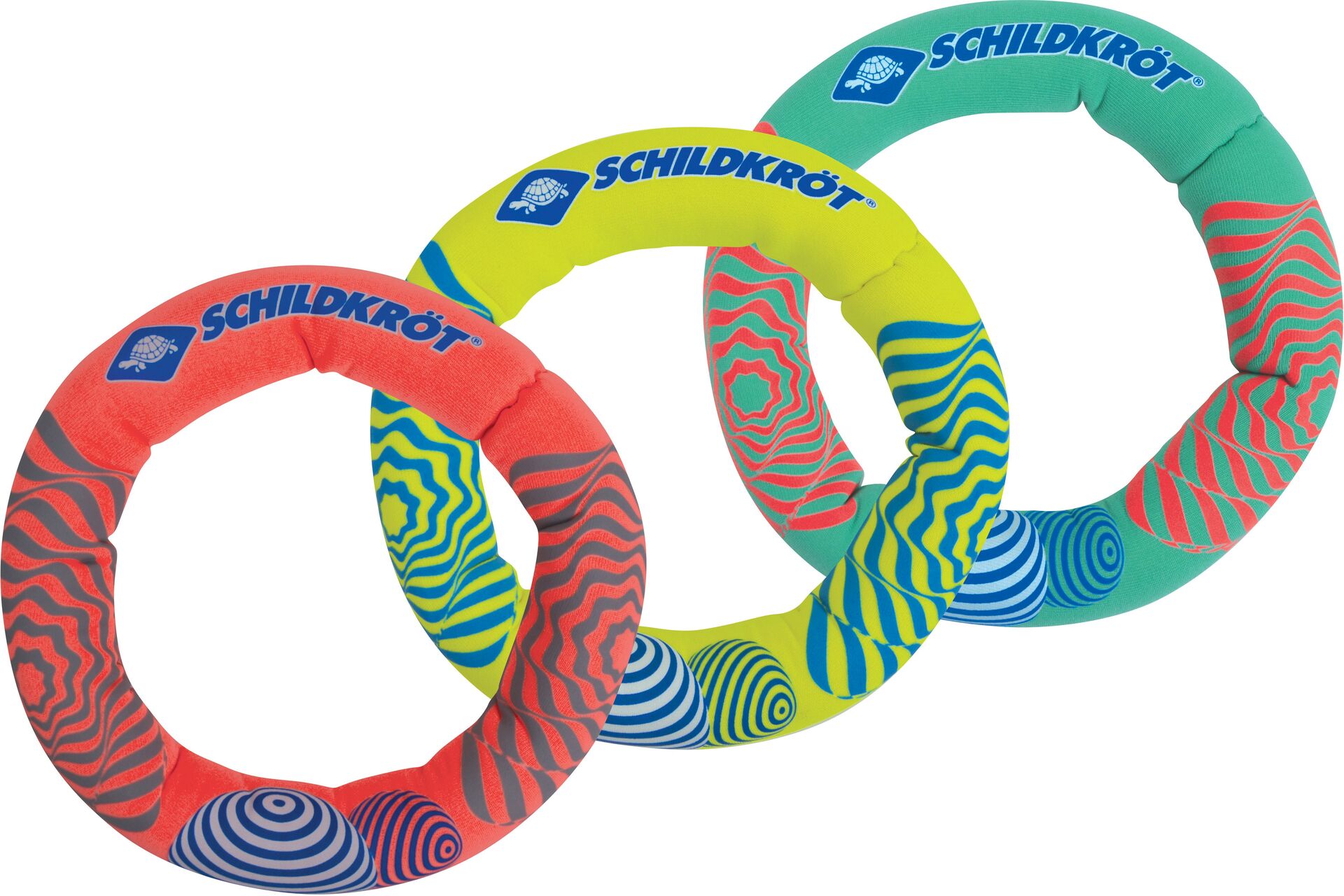 Schildkröt Neopren Diving Rings - 3 Tauchringe