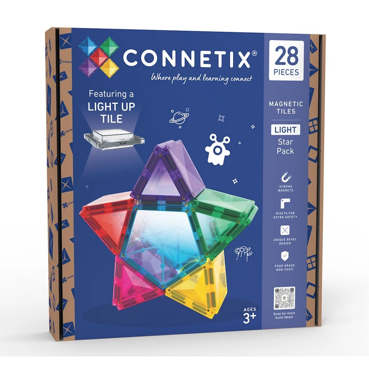 Bausteine CONNETIX Connetix Magnetbausteine Light Star Pack 28 Teile