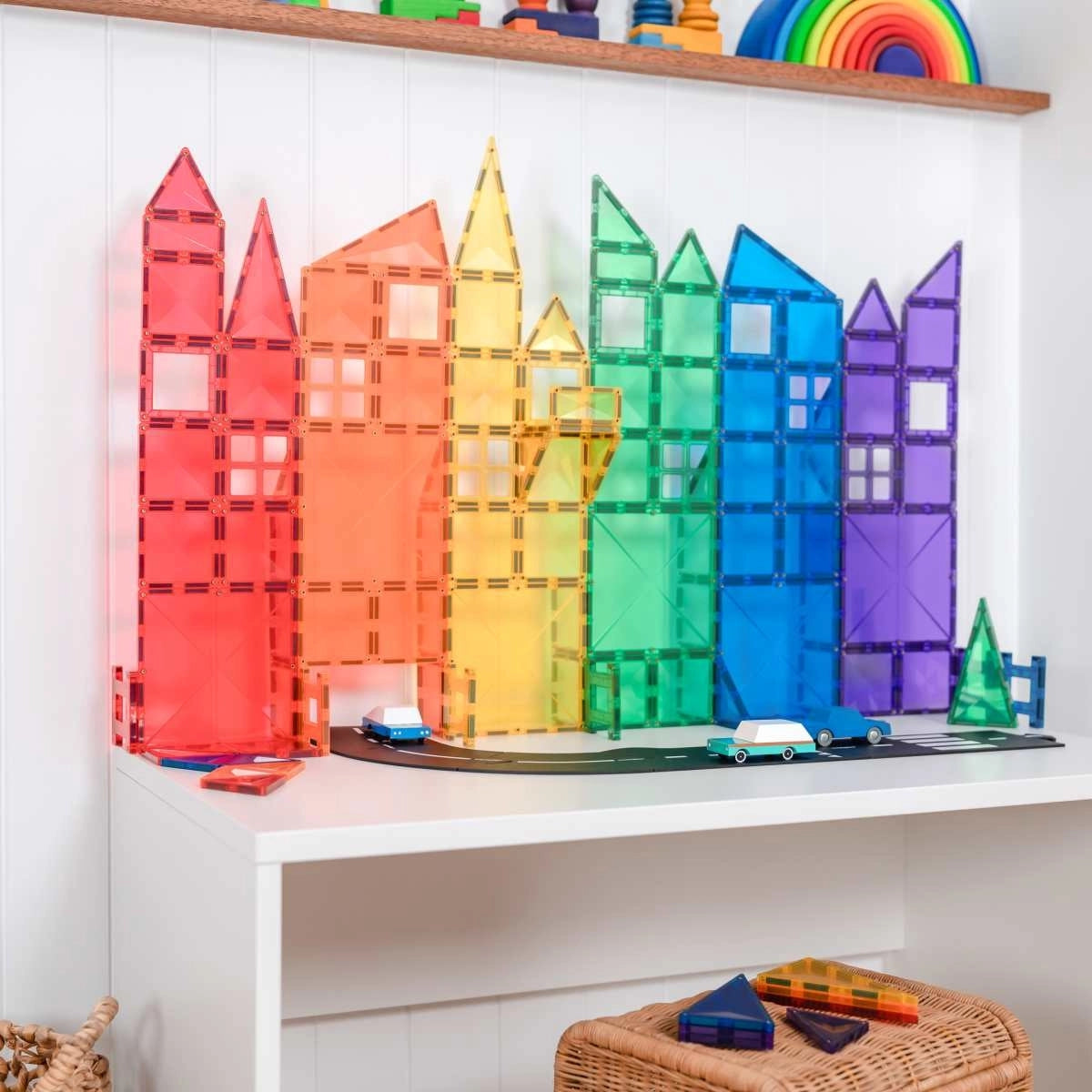 Bausteine CONNETIX Connetix Magnetbausteine Rainbow Creative Pack 102 Teile