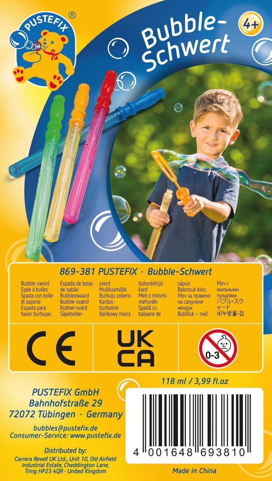 Pustefix Bubble Schwert