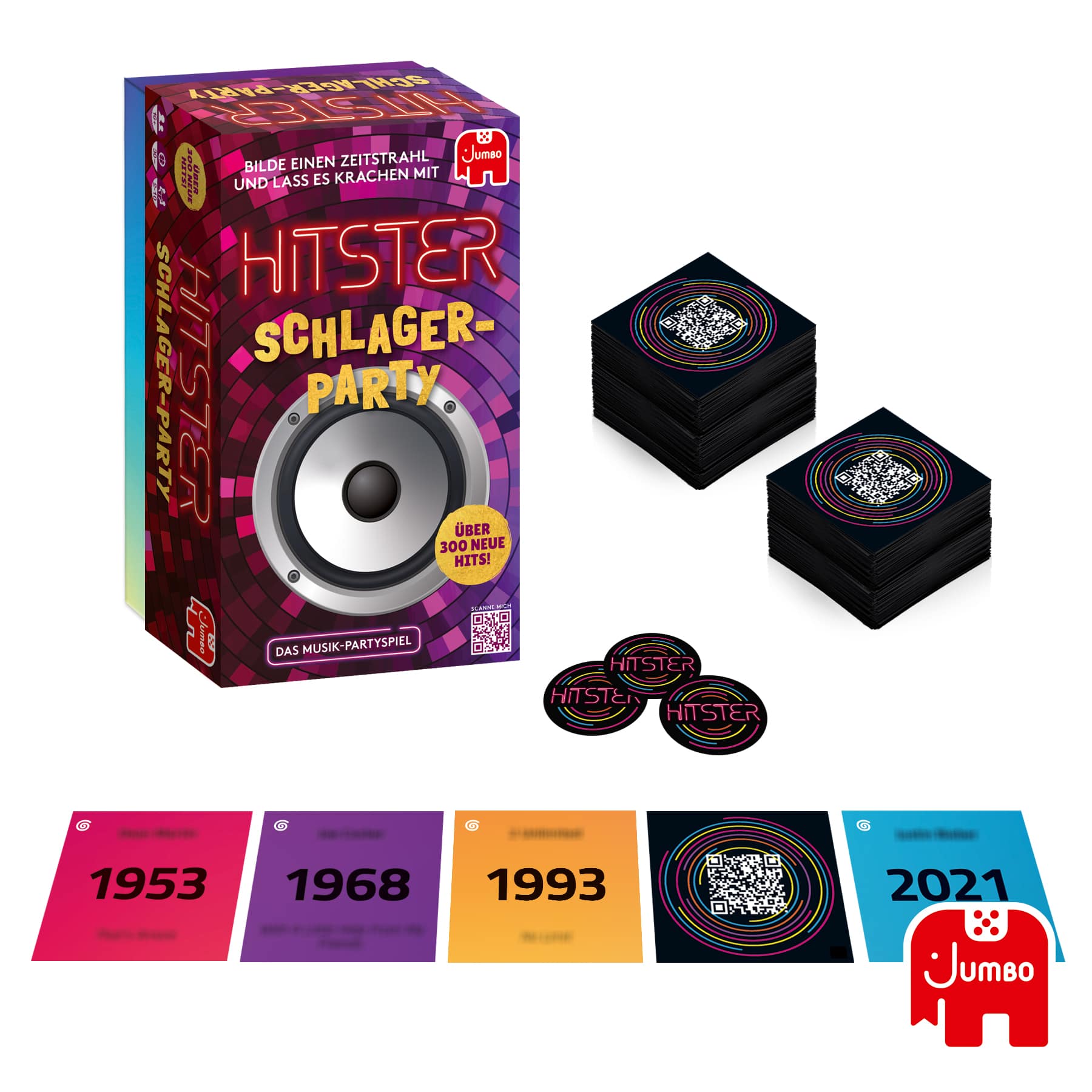 Gesellschaftsspiel Jumbo Spiele Hitster – Schlager Party