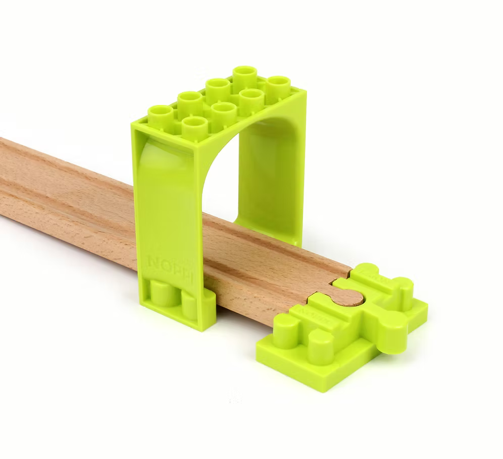 Neue Freunde Noppi Eisenbahn - 16 Bauteile für Brücken