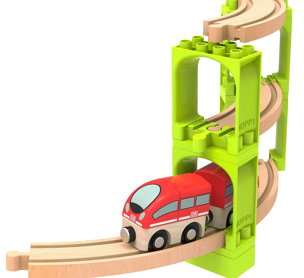 Neue Freunde Noppi Eisenbahn - 16 Bauteile für Brücken