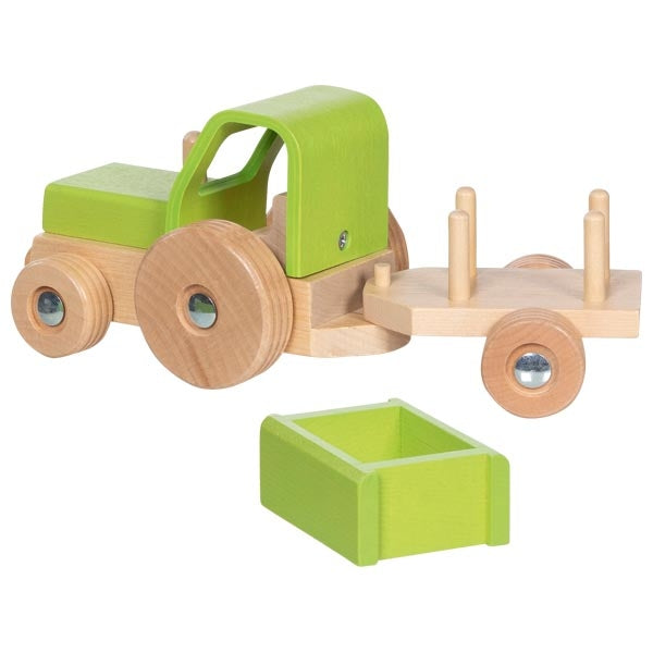 Spielwelt goki Traktor mit Anhänger