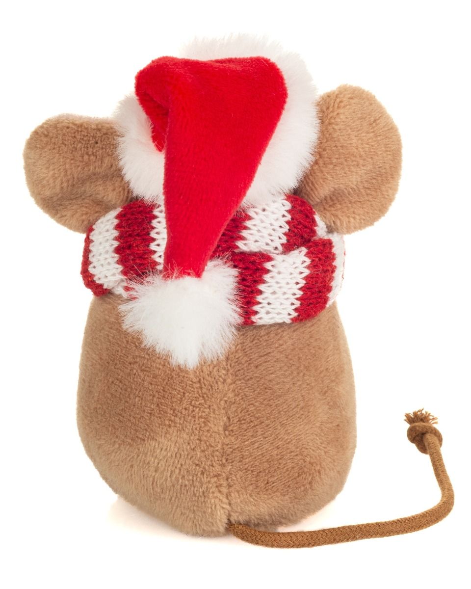 Teddy-Herrmann ⎮ Weihnachtsmaus mit Schal ⎮ 11 cm