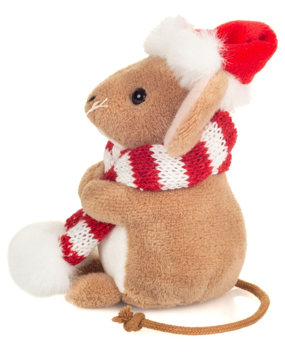 Teddy-Herrmann ⎮ Weihnachtsmaus mit Schal ⎮ 11 cm