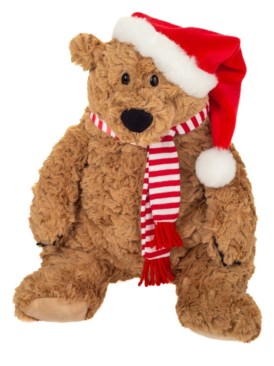 Plüschtier Teddy Hermann Teddy-Herrmann ⎮ Braunbär Howard Christmas Edition ⎮ 34 cm