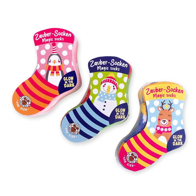 Magic Moments: Zauber-Socken Glow in the Dark One Size, 3-fach sort.