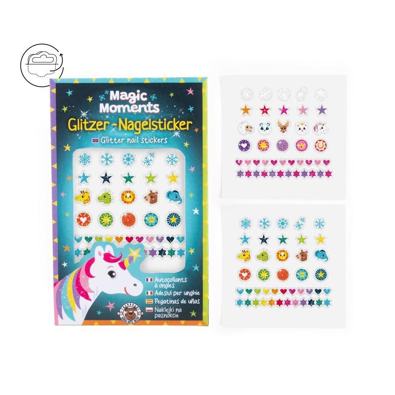 Magic Moments Nagelsticker-Set Glitzer 44-teilig