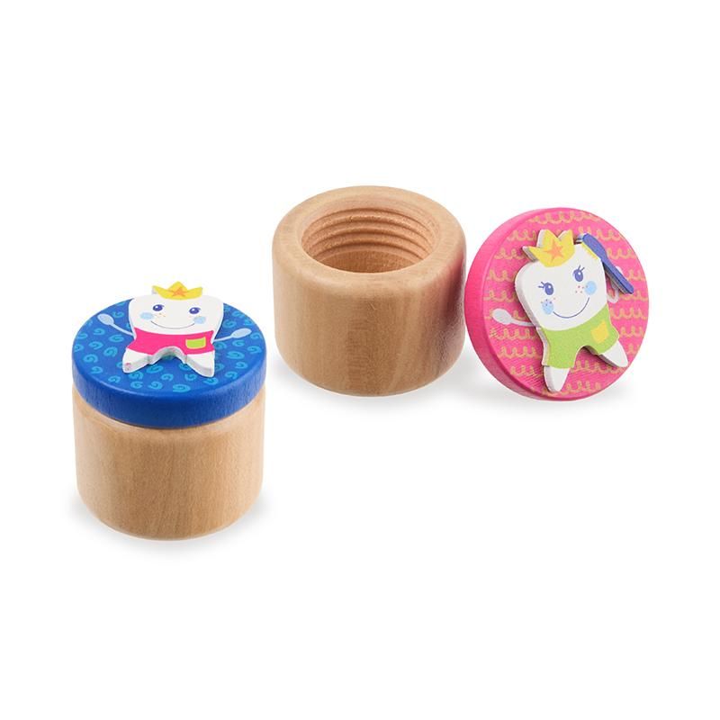 Trendhaus Zahnfee Zahndose aus Holz, 2-fach sortiert