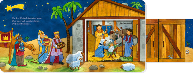 Die Weihnachtsgeschichte (mit Schiebern)