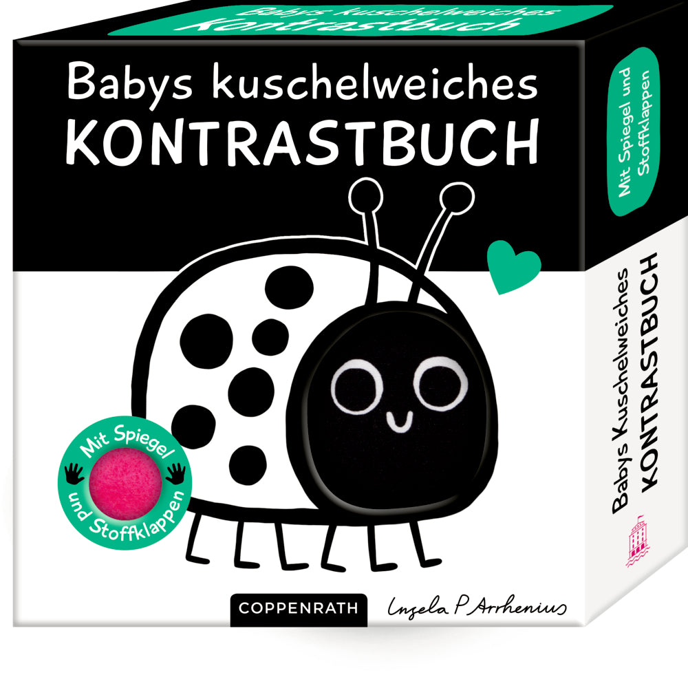 Baby Coppenrath Verlag Babys kuschelweiches Kontrastbuch "Kuckuck kleiner Käfer!" (Stoffbuch)