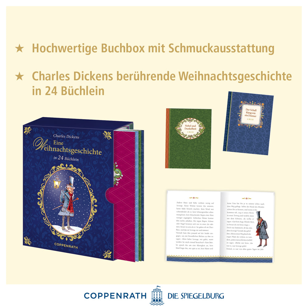 Adventskalender Coppenrath Verlag Eine Weihnachtsgeschichte (Ch.Dickens), Buchbox-Adventskalender