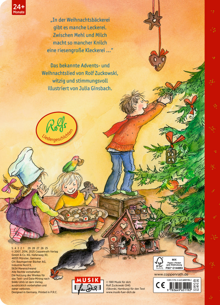 Adventskalender Coppenrath Verlag In der Weihnachtsbäckerei - Buch mit Adventskalender
