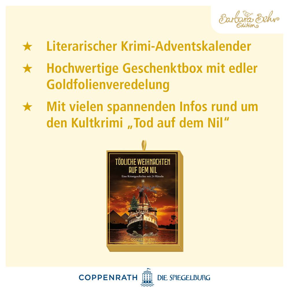 Tödliche Weihnachten auf dem Nil, Krimigeschichte mit 24 Rätseln (Behr)