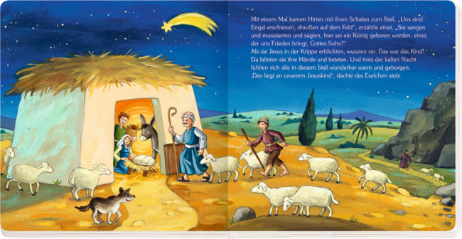 Das Eselchen und die erste Weihnacht (Buch mit Plüschesel)