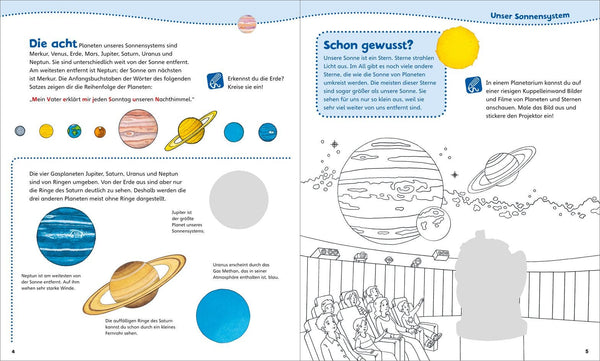WIW Junior Mitmach-Heft Weltraum