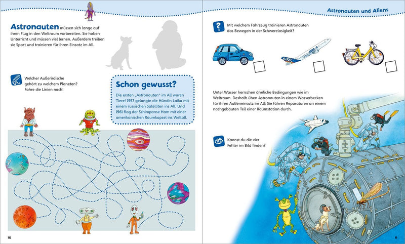WIW Junior Mitmach-Heft Weltraum