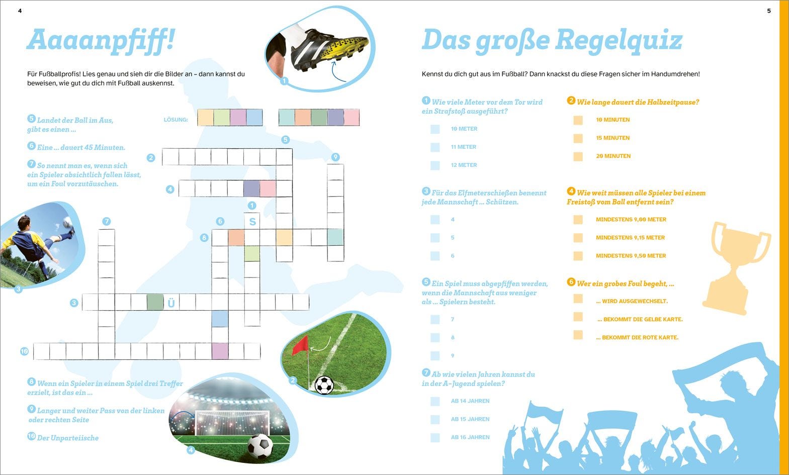 Buch Tessloff WAS IST WAS Rätseln und Stickern: Fußball