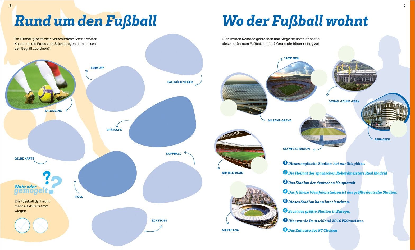 Buch Tessloff WAS IST WAS Rätseln und Stickern: Fußball
