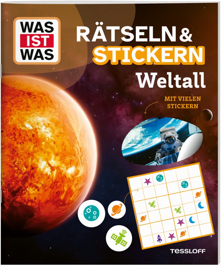 Buch Tessloff WAS IST WAS Rätseln und Stickern: Weltall