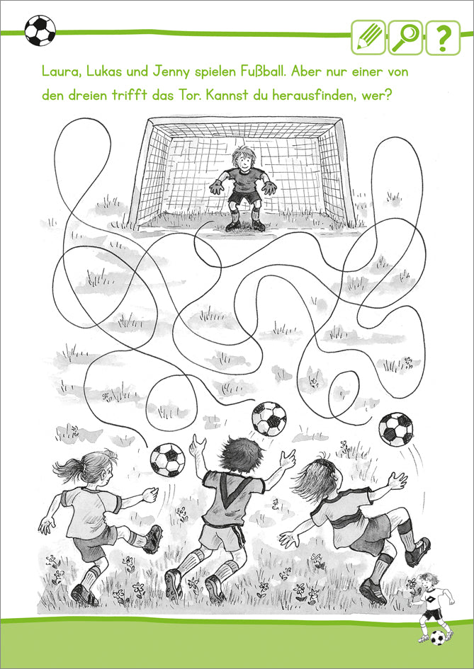Rätselspaß Fußball.
