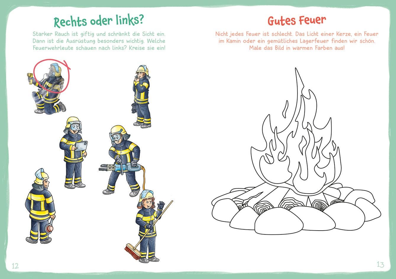 Malen Tessloff WAS IST WAS Meine Welt Mach mit! Feuerwehr
