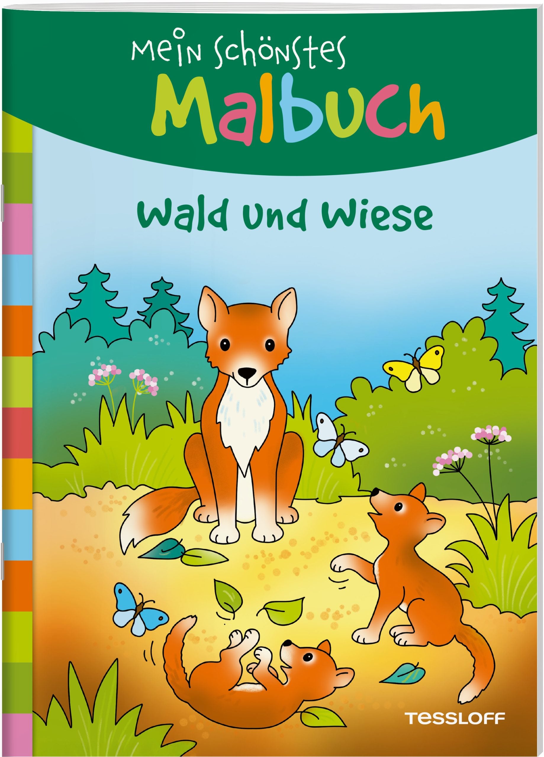 Malen Tessloff Mein schönstes Malbuch // Wald und Wiese