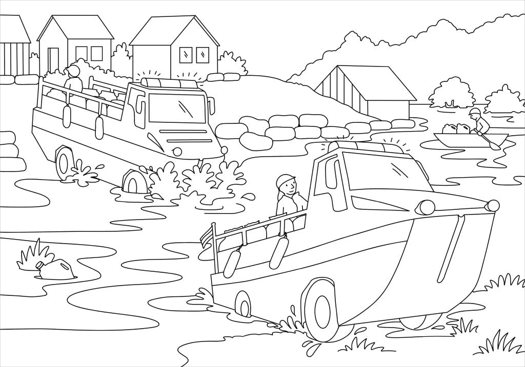 Malen Tessloff Mein schönstes Malbuch // Fahrzeuge im Einsatz